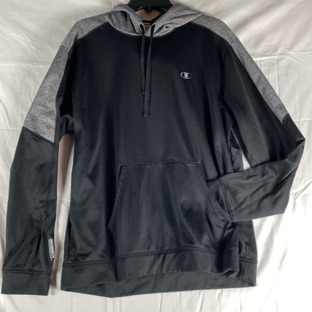 Champion Two-Tone Black and Gray Pullover